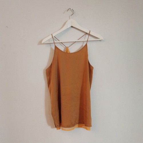 Scotch & Soda women's satin top like new, size M, mustard color