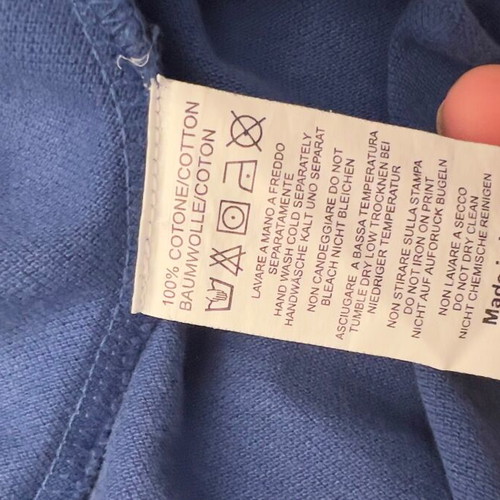 Project E cotton polo shirt XL like new, blue