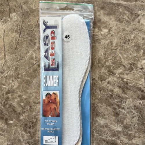 Easy Step Summer insoles size 45 new, washable, breathable