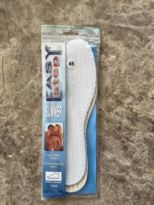 Easy Step Summer insoles size 45 new, washable, breathable