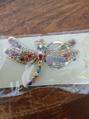 Keychain with multicolored rhinestones new