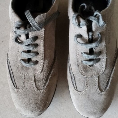 Keys women's leather suede sneakers grey size 36 like new