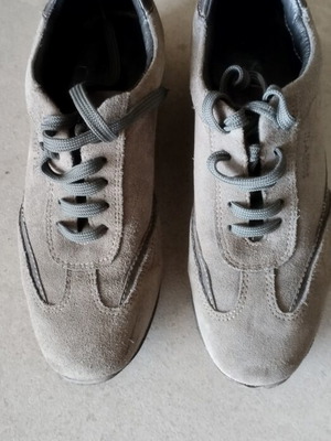 Keys women's leather suede sneakers grey size 36 like new