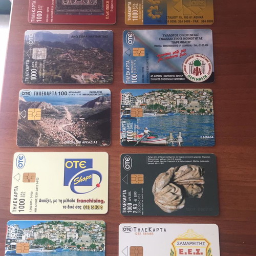 Phone cards used, pack