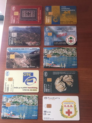 Phone cards used, pack