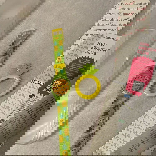 Ρολόι Swatch συλλεκτικό καινούργιο με αφαιρούμενο ανανά