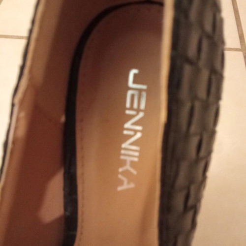 Jennika leather high heels black like new, size 39