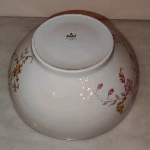 Eschenbach Bavaria Germany porcelain salad bowl used with floral design