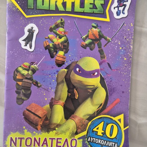 Teenage Mutant Ninja Turtles Donatello album used with stickers