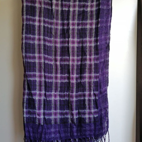 Alexi Andriotti scarf pashmina with fringes 180 x 68 cm like new, viscose