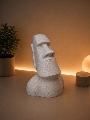Greek statues decor 3D printed luxury with marble texture