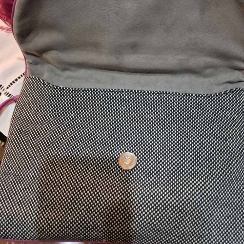 Vincent Camutto shoulder bag with woven fabric, like new, blue, boho style