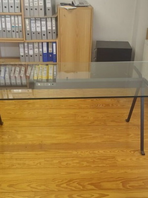 Τραπεζαρία Roma 5 Design σαν καινούργιο, μέταλλο με κρύσταλλο 10 mm