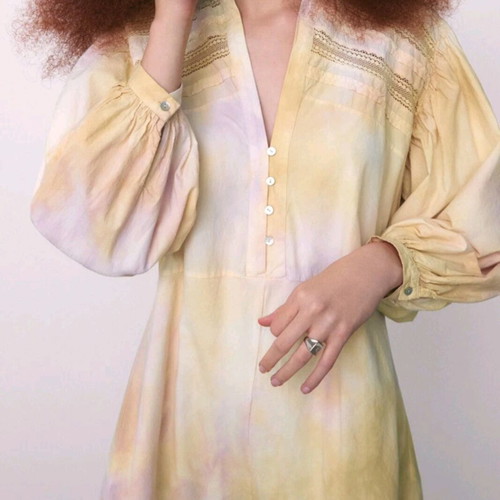 Zara Tie Dye Playsuit long sleeves size M like new
