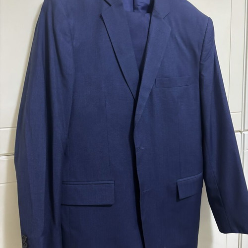 Men's Blue Suit like new, jacket size 54, pants size 48