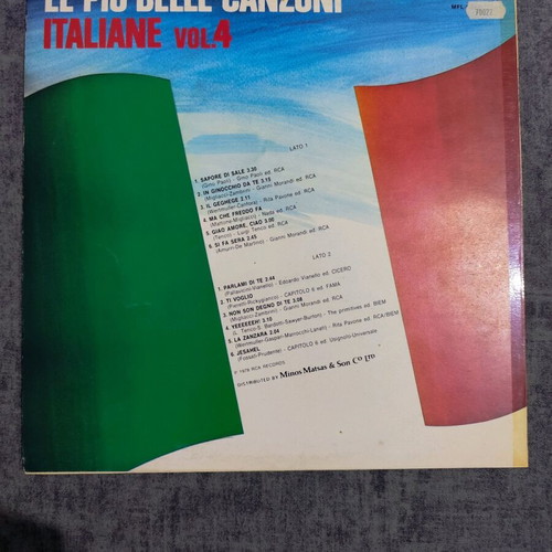 Le Piu Belle Canzoni Italiane Vol.4 vinyl used, pop