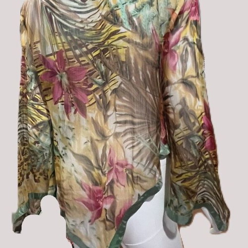 Tunic used one size transparent fits up to large