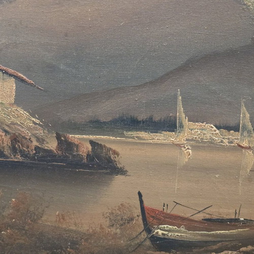 N. Grispos oil painting on canvas used