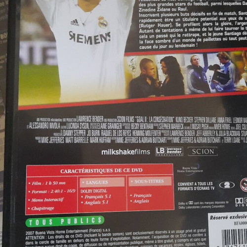 Goal 1+2 DVD set like new, intact