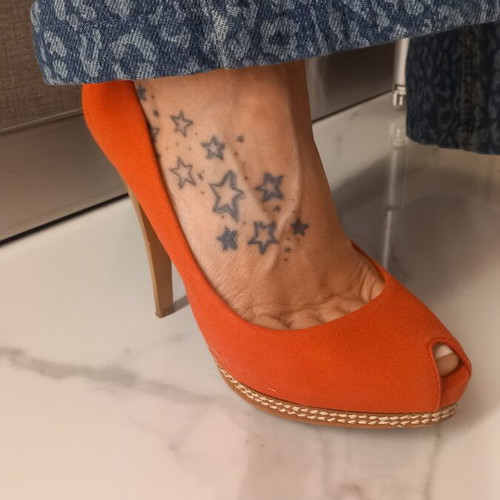 Bershka red pumps size 36 used