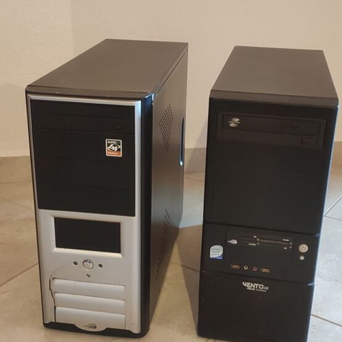 Computer cases used, set of 2 pieces