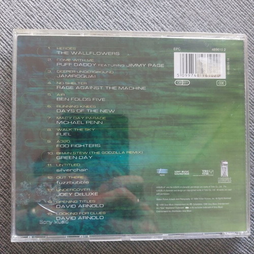 Godzilla soundtrack CD like new