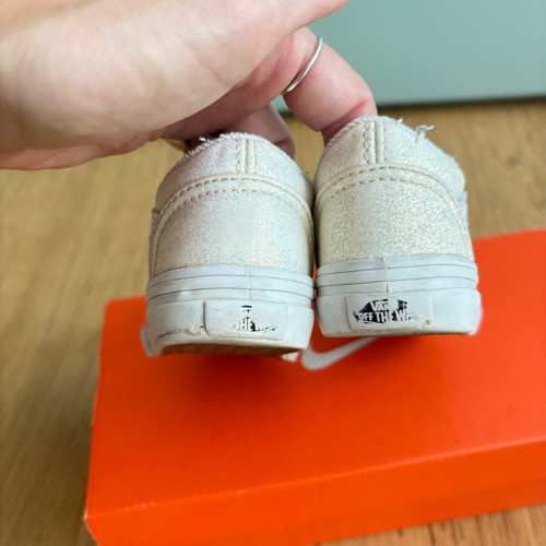 Vans shoes used with velcro and glitter size 21.5