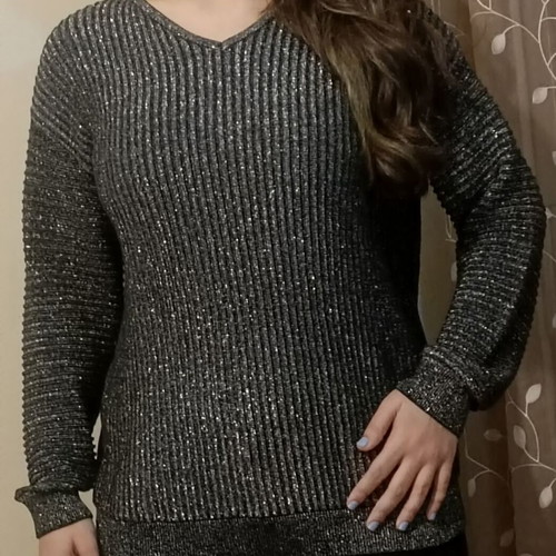 Paola women's blouse new black and gray size XL