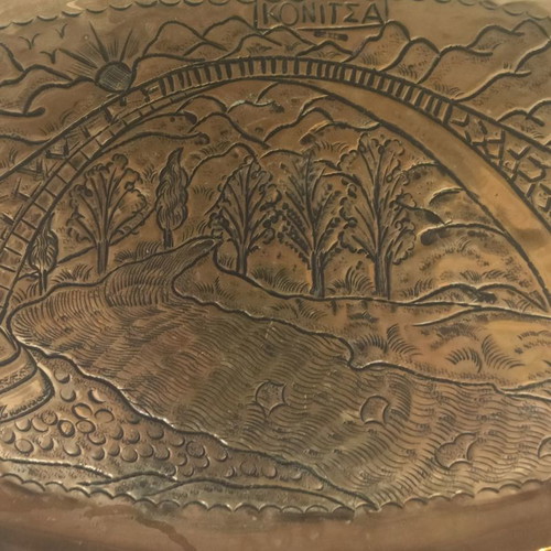 Copper tray used from Konitsa
