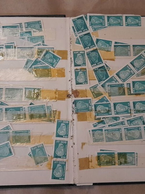 Vintage IKA Stamp Album like new with 300 Greek drachma stamps