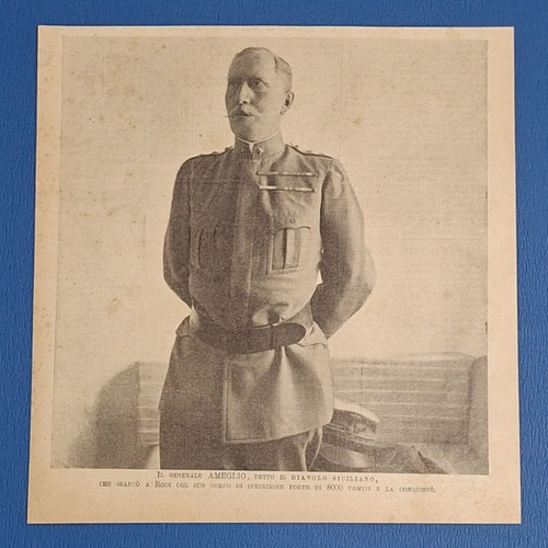 Italian Newspaper Scrap 1912 Used, Rhodes Occupation by General Ameglio