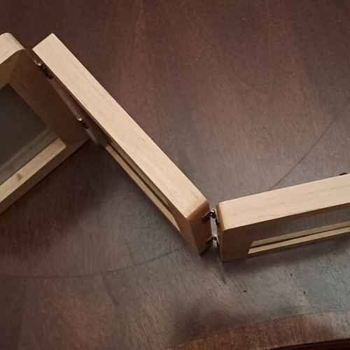 Wooden triptych frame new from Prenatal