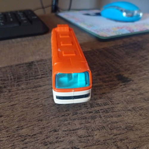 Joy Toy Mercedes-Benz O302 vintage plastic toy bus like new