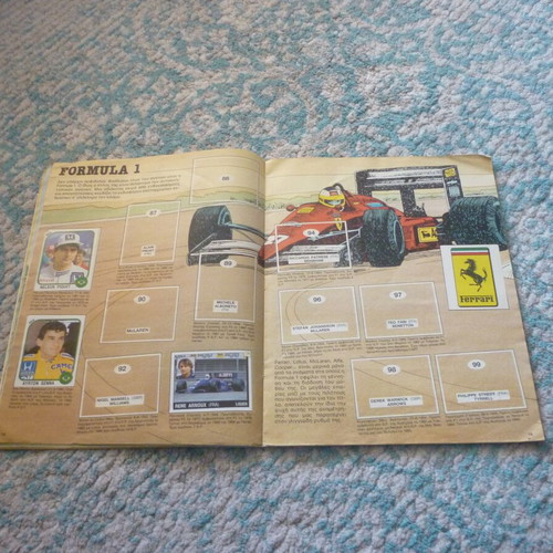 Motor Adventures Panini World Rally sticker album used