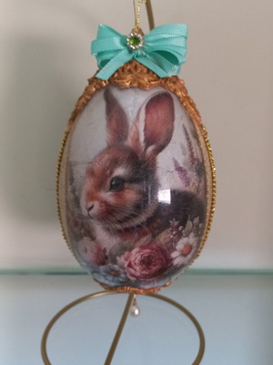 Easter egg handmade new from Plexiglas 15 cm