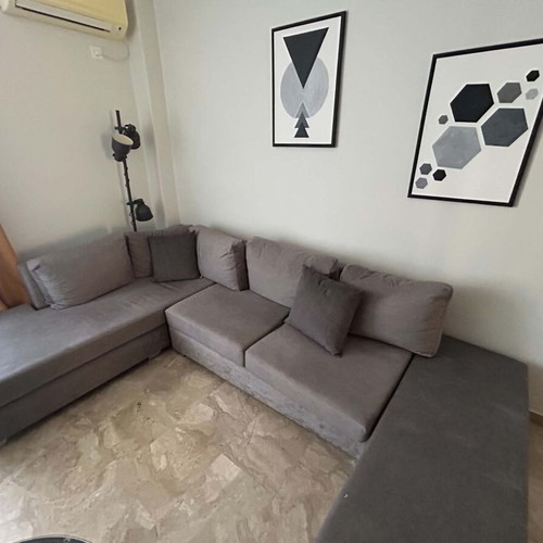 Apollon P gray sofa like new, large size, waterproof fabric