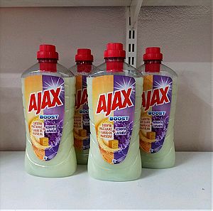 Πακέτο: 4 Υγρά πατώματος Ajax με άρωμα σαπούνι Μασσαλίας + λεβάντα