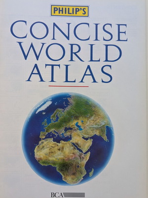Philip's Concise World Atlas fourth edition like new