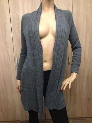 Ζακέτα Stradivarius μεταχειρισμένη, γκρι, μέγεθος M/L