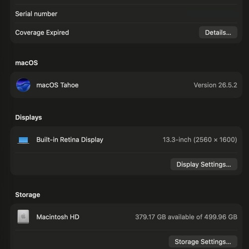 Apple MacBook Pro 13 2020 i7 32GB RAM 512GB SSD