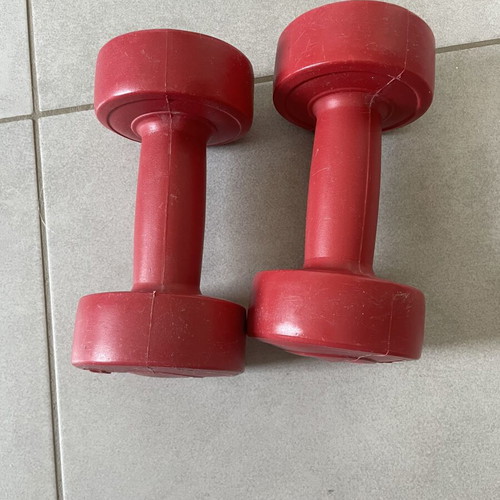 Dumbbells like new, 2 pieces, 1 kilo each
