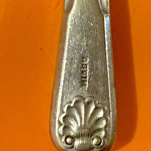 Silver cutlery used, collection of 5 knives, 3 gilded, 1 fork, 2 spoons