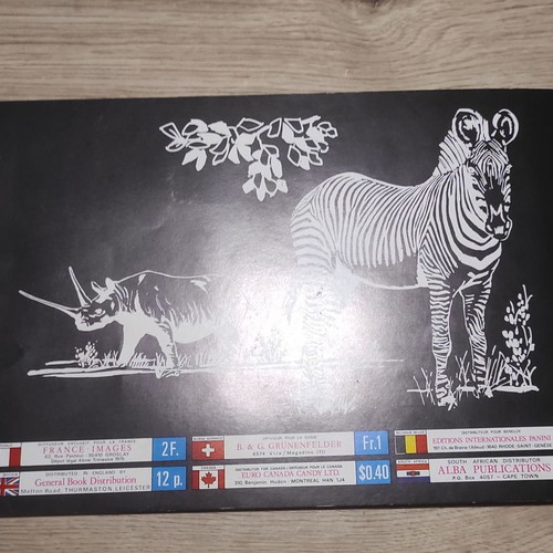 Panini Super Zoo 1975 album used, completed