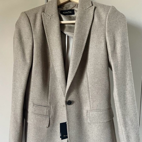 Massimo Dutti wool jacket S new beige