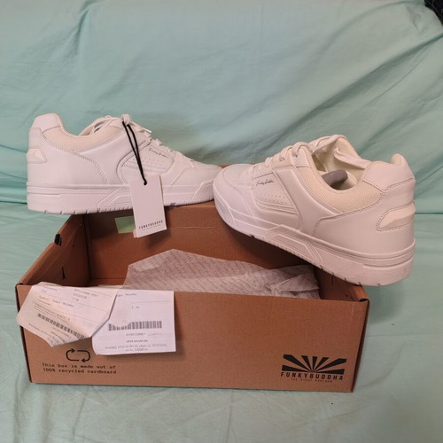 Funky Buddha men's white casual shoes size 44 new