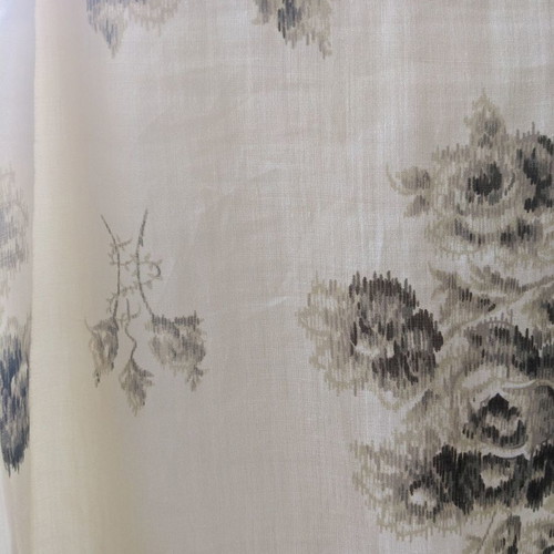 Sportmax linen dress used, beige with floral pattern