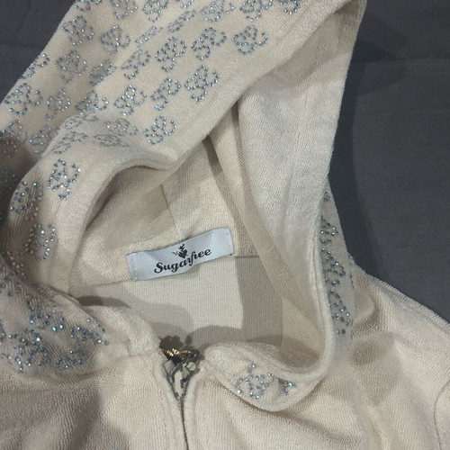 SugarFree tracksuit used, beige, size 6 years