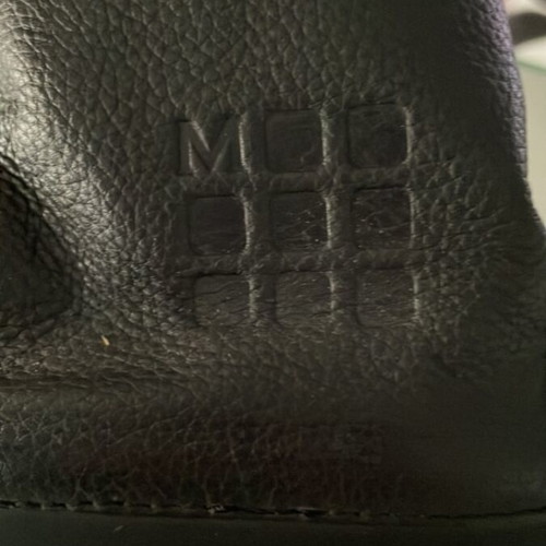 Moleskine leather briefcase like new, black