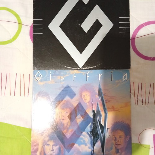 Giuffria vinyl records Silk and Steel 1986 and Giuffria 1984 like new