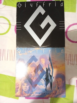 Giuffria vinyl records Silk and Steel 1986 and Giuffria 1984 like new